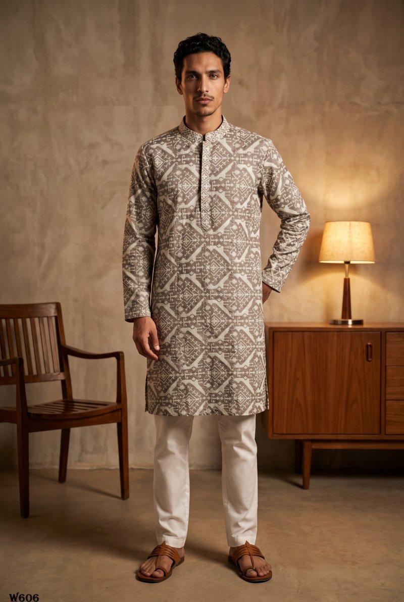 Outluk Wedding Vol 60 Silk Mens Kurta With Pajama 